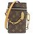 Borsa Louis Vuitton Monogram Phone Box Marrone