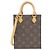 Borsa Louis Vuitton Monogram Petite Sac Plat Marrone