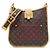 Borsa a tracolla Louis Vuitton Monogram Perfo Musette Marrone Fuschia