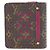 Cartera compacta con cremallera Louis Vuitton Monogram Perfo Castaño Fucsia - vista 2
