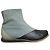 Autre Marque Stivaletti Slack London in pelle e nylon Nero Grigio