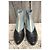 Autre Marque Stivaletti Slack London in pelle e nylon Nero Grigio - vista 3