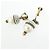 Orecchini a clip Gold and White Gucci 434724 I12RO Bianco D'oro - vista 3