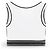 Loewe Top deportivo blanco de punto acanalado Negro - vista 2