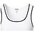 Loewe Top deportivo blanco de punto acanalado Negro - vista 9