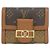 Louis Vuitton Monogram Portefeuille Dauphine Compact Wallet Marrone Monogramma
