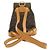 Zaino Louis Vuitton Monogram Montsouris MM Marrone Monogramma - vista 2