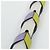 Bracciale in pelle Loewe C073S49X02 Bianco D'oro Porpora - vista 3