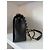 Chanel Classic Flap Medium in agnello nero - vista 3