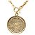 Collana a catena con medaglione Leone e Palma Chanel Coco Mark D'oro - vista 2