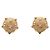 Orecchini a clip Vintage Chanel Coco Mark Beige D'oro