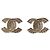 Orecchini a clip Chanel Gold and Pink Rosa D'oro