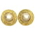 Orecchini a clip Chanel Oro e Bianco D'oro