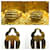 Orecchini a clip Chanel Oro e Bianco D'oro - vista 3