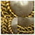 Orecchini a clip Chanel Oro e Bianco D'oro - vista 6