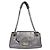 Borsa a tracolla Chanel da donna in argento traforato