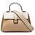 Borsa a mano Small Piazza Bottega Veneta Marrone Bianco