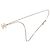 Collana con pendente Chanel Gold CC placcato oro, smalto e strass D'oro
