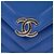 Chanel Blue Small CC Chevron Capretto Envelope Flap - vista 5