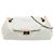Chanel White Perforated Calfskin Reissue 2.55 East West Accordion Flap Bianco