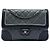 Chanel Gray Paris Salzburg Medium Bicolor gestepptes Lammleder Tyrolean Flap Braun