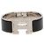 Bracciale Hermès Black Wide Enamel Clic Clac H PM Nero
