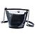 Bolsa Bucket Chanel Black Small em PVC e couro de vitelo amassado Camellia Coco Preto - vista 2