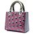 Dior Grigio Anselm Reyle Medium Cannage Lady Dior in agnello metallizzato Marrone Grigio antracite - vista 2