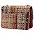 Chanel Brown Mini Quilted Tweed Beauty Lock Flap Marrone - vista 2