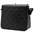 Chanel Black CC gesteppte Caviar Box Bag mit geschnitzter Schnalle Schwarz - Ansicht 2