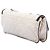 Chanel White Quilted Lambskin East West Mademoiselle Flap Bianco - vista 2