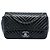 Chanel Black Small Lambskin CC Crossing Flap Nero