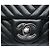 Chanel Black Small Lambskin CC Crossing Flap Nero - vista 5