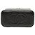 Vanity Chanel Beauty Case So Black in agnello nero piccolo con manico e catena - vista 3