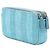 Clutch Chanel Blue Raffia Deauville Double Zip con Catena Blu chiaro - vista 2