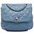 Chanel Blue Mini Quilted Lambskin Trianon Messenger Flap Blu chiaro