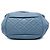 Chanel Blue Mini Quilted Lambskin Trianon Messenger Flap Blu chiaro - vista 3