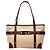 Bulgari Bvlgari Canvas-Tote mit beigem Lederbesatz