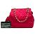 Borsa a tracolla Chanel Red CC in raso trapuntato con nappa e catena Rosso - vista 6