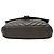 Bolsa Satchel Saint Laurent Chevron em pele de carneiro cinza Medium com monograma Marrom Cinza antracite - vista 3