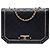 Chanel Black Quilted Calfskin Octagon CC Clasp Flap Nero
