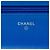 Portafoglio Chanel Boy trapuntato in vernice blu con catena - vista 5