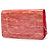 Wallet On Chain Portafoglio Chanel Red CC a righe in vernice con catena Rosso - vista 2