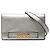 Clutch J'Adior in pelle di vitello metallizzata argento Dior con catena