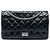 Chanel Black Quilted Crinkled Patent Reissue 2.55 Double Flap 227 Nero