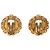 Chanel Gold CC Gold Plated Round Clip On Earrings Golden - view 2