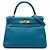 Hermès Blue Togo Kelly II Retourne 28 Blau