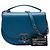 Chanel Blue Medium in pelle di vitello lucida e capra trapuntata Coco Curve Flap - vista 7