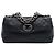 Anello a catena Chanel Black Quilted Calfskin Bijoux Chain Flap Nero