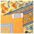 Sciarpa in seta Hermès Orange Chasse En Inde 90 Arancione - vista 6